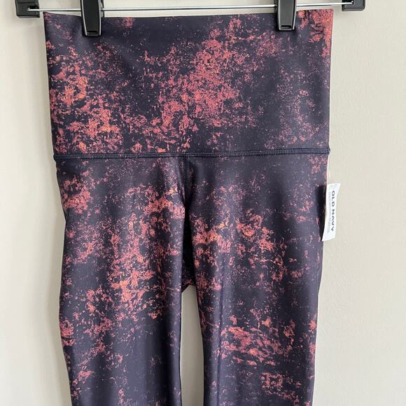 Old Navy Extra High Rise Powersoft Leggings Go Dry Purple Pink Galaxy XS NWT - Picture 2 of 7